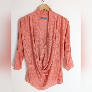 Alice + Olivia blouse, size M, salmon